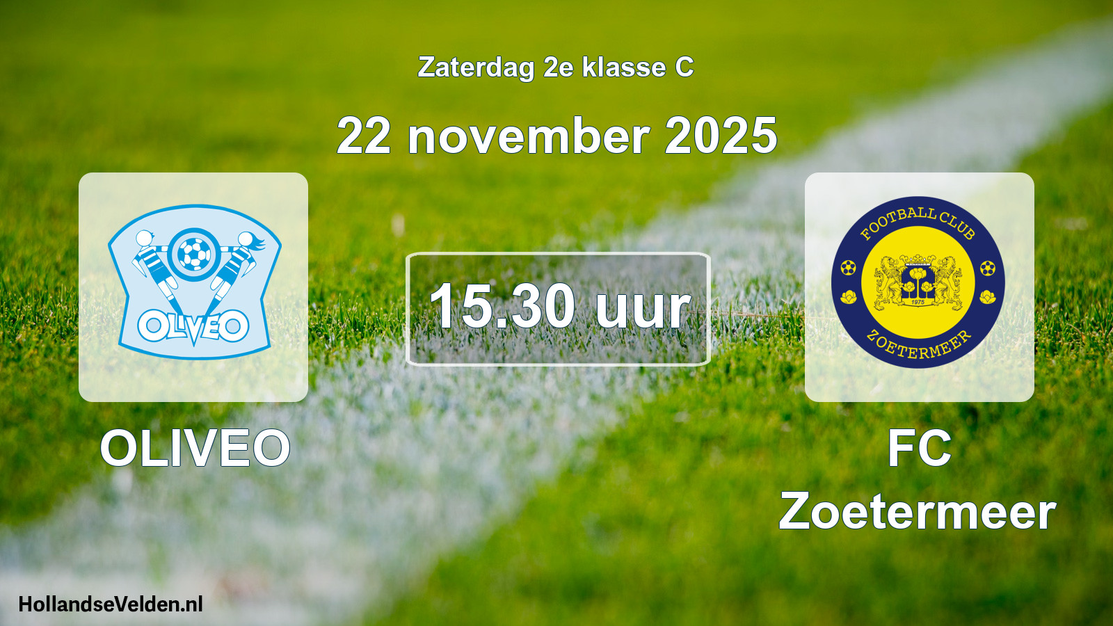 Scheduled Match: OLIVEO - FC Zoetermeer (22 November 2025)