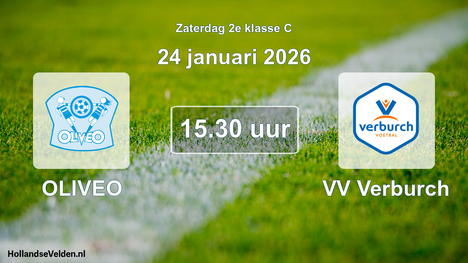 Geplande wedstrijd: OLIVEO - VV Verburch (24 januari 2026)