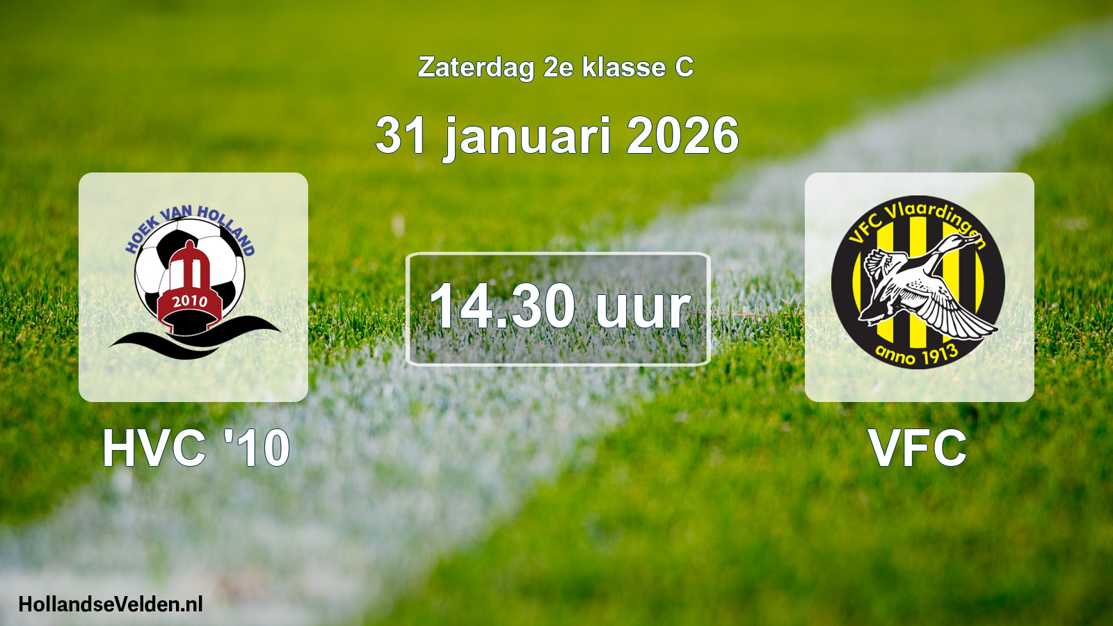 Geplande wedstrijd: HVC '10 - VFC (31 januari 2026)