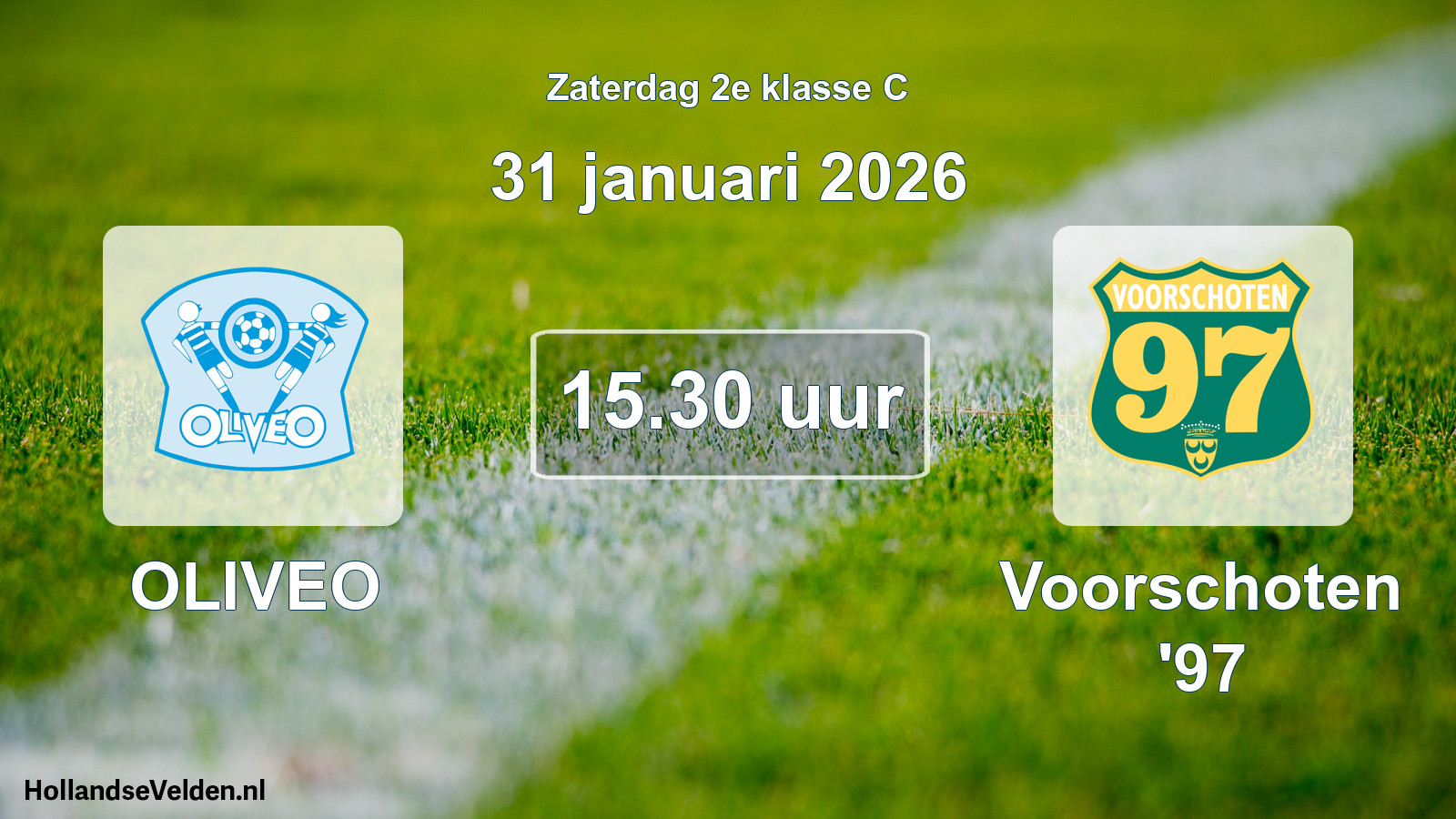 Geplande wedstrijd: OLIVEO - Voorschoten '97 (31 januari 2026)