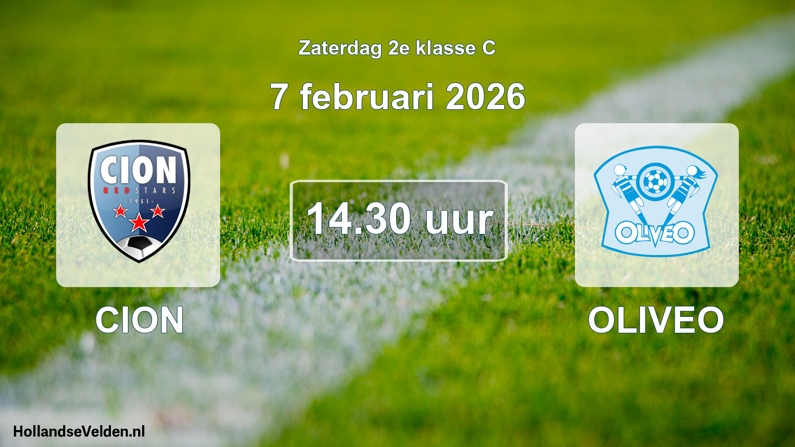 Geplande wedstrijd: CION - OLIVEO (7 februari 2026)
