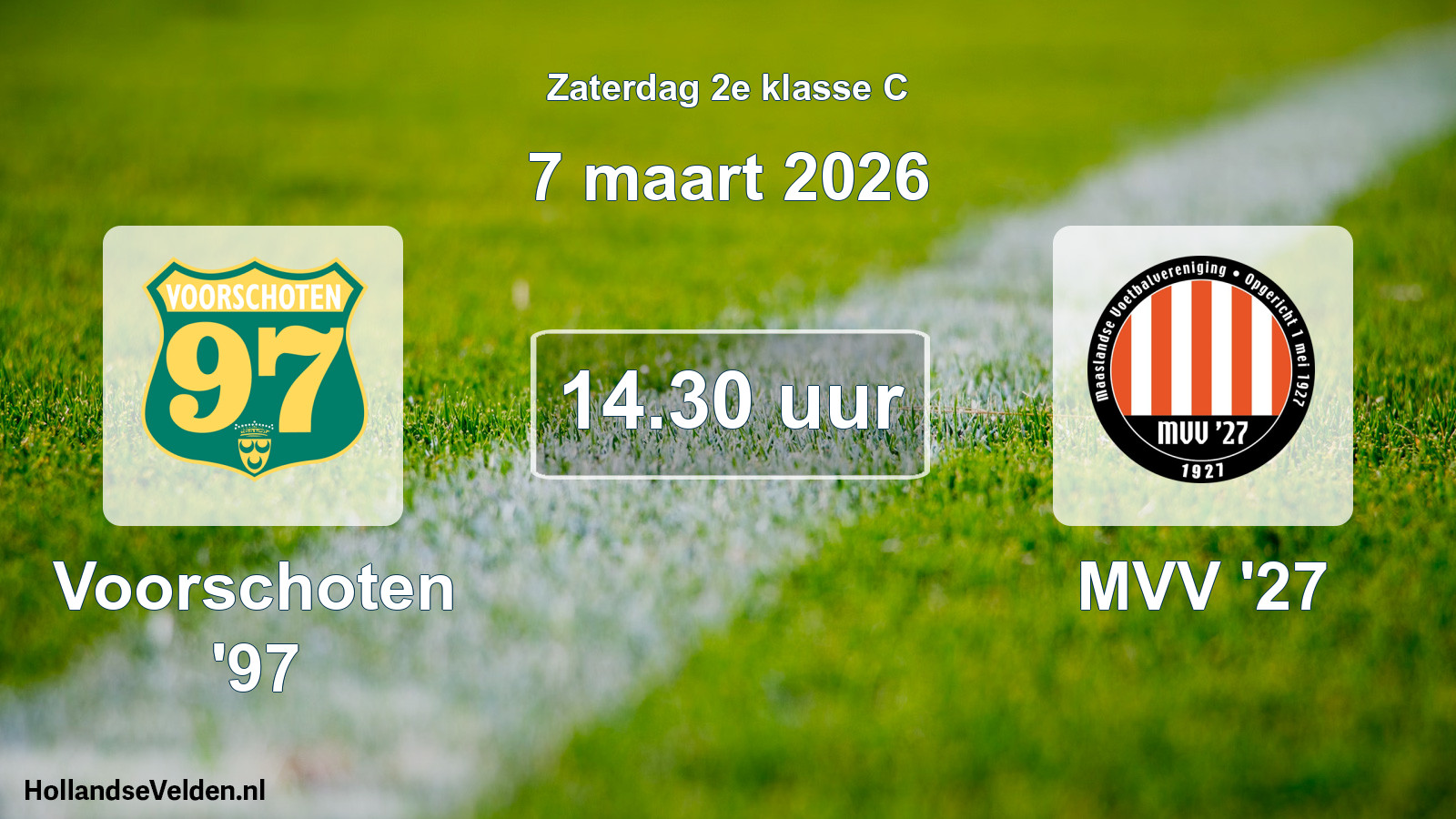 Geplande wedstrijd: Voorschoten '97 - MVV '27 (7 maart 2026)