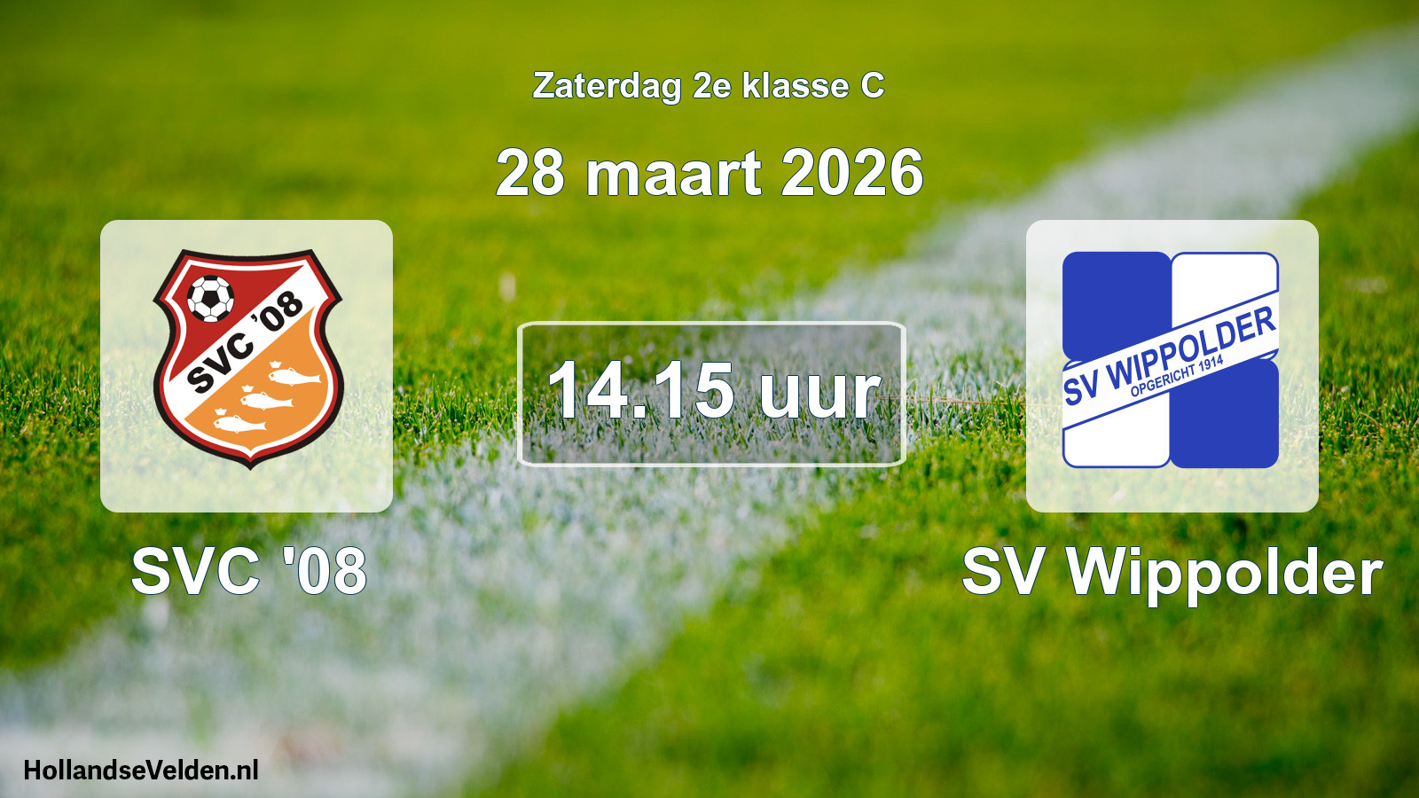 Geplande wedstrijd: SVC '08 - SV Wippolder (28 maart 2026)