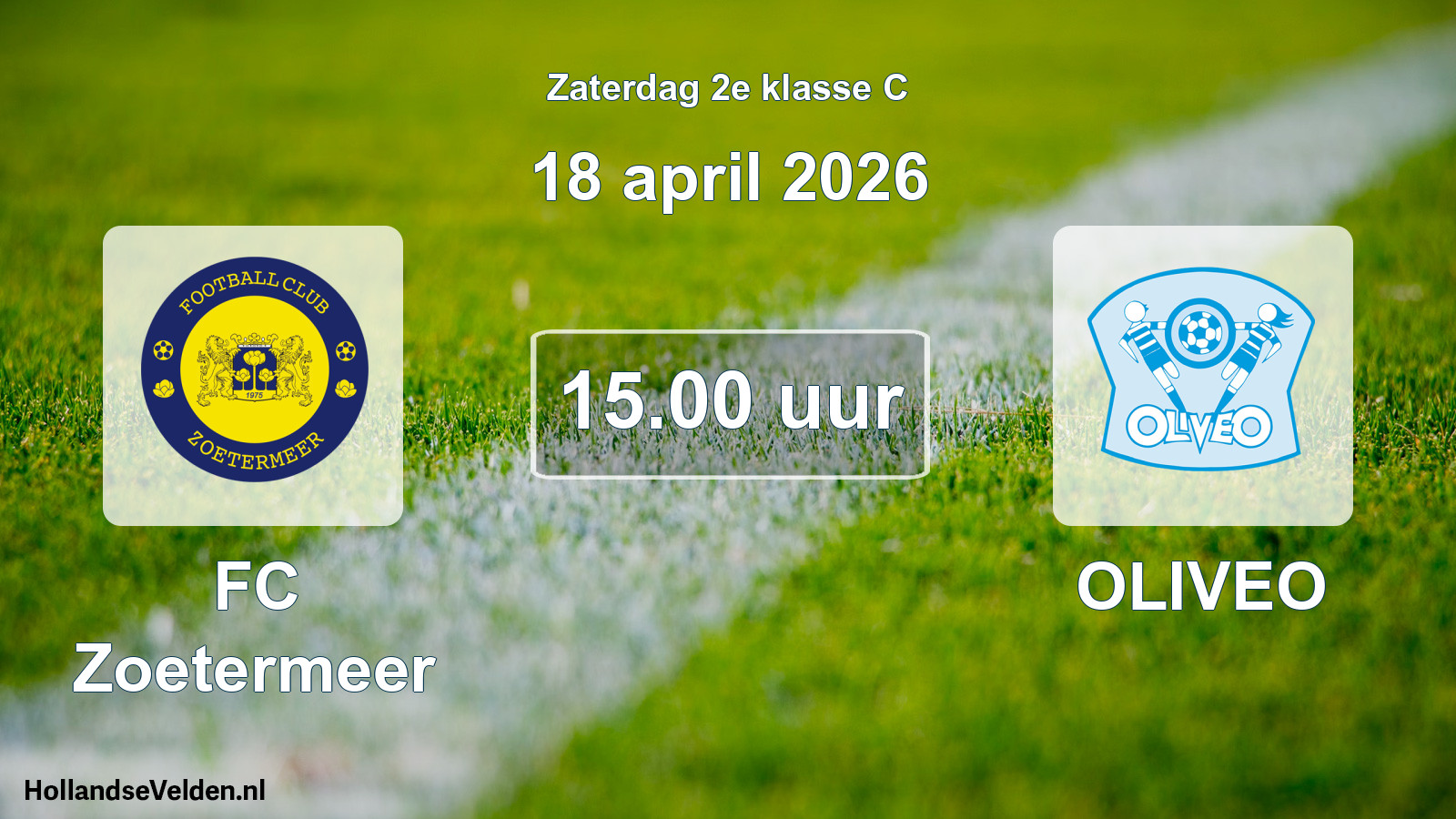 Scheduled Match: FC Zoetermeer - OLIVEO (18 April 2026)
