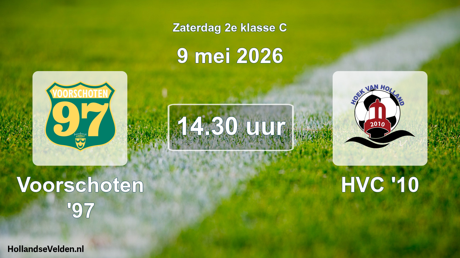 Geplande wedstrijd: Voorschoten '97 - HVC '10 (9 mei 2026)