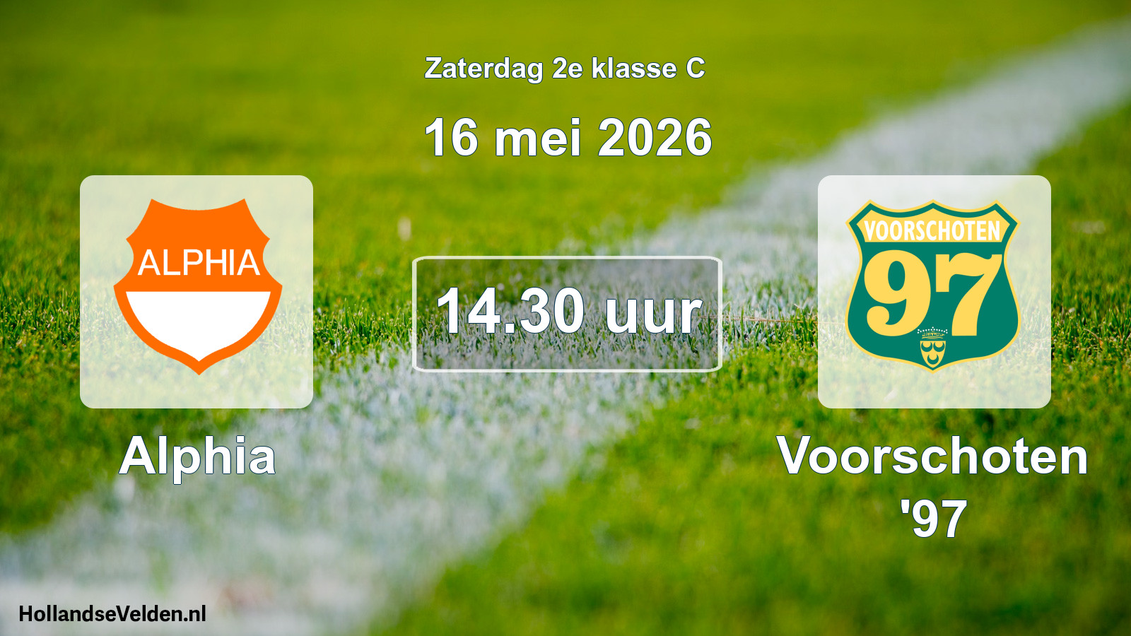 Scheduled Match: Alphia - Voorschoten '97 (16 May 2026)