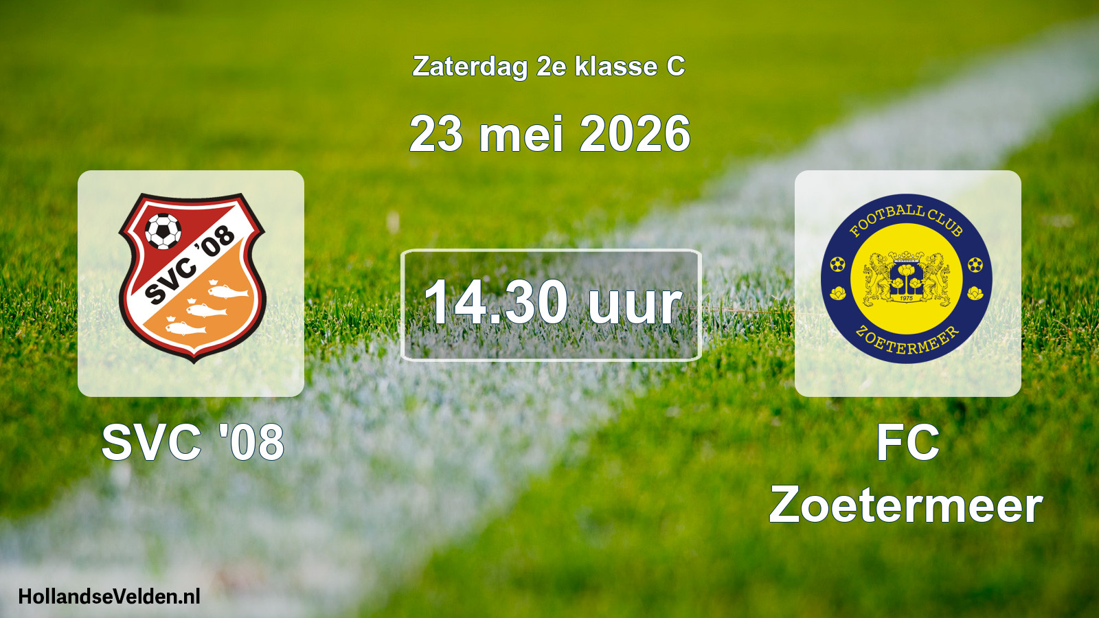 Geplande wedstrijd: SVC '08 - FC Zoetermeer (23 mei 2026)
