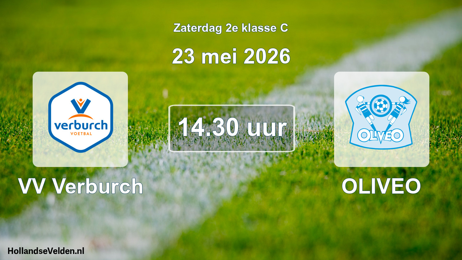 Geplande wedstrijd: VV Verburch - OLIVEO (23 mei 2026)