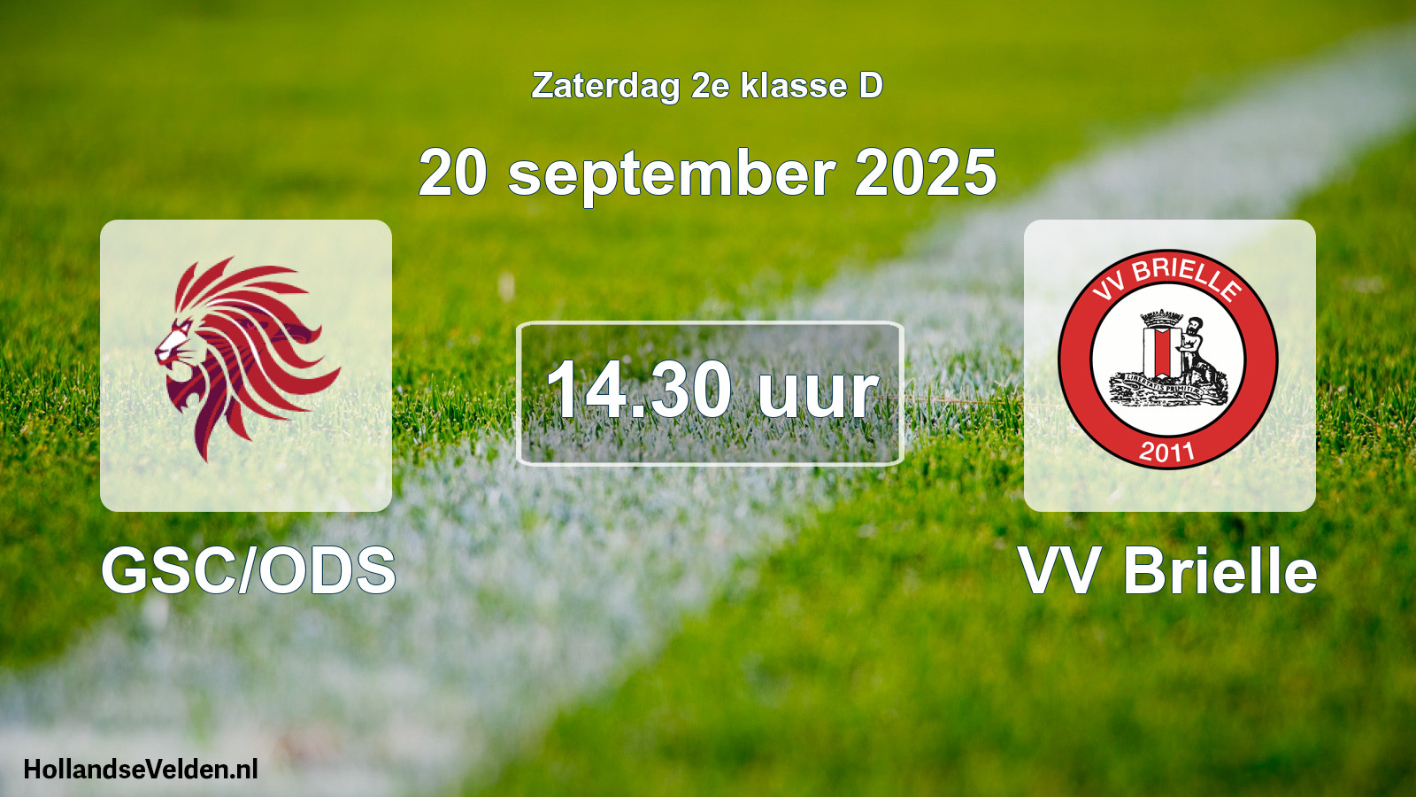 Scheduled Match: GSC/ODS - VV Brielle (20 September 2025)