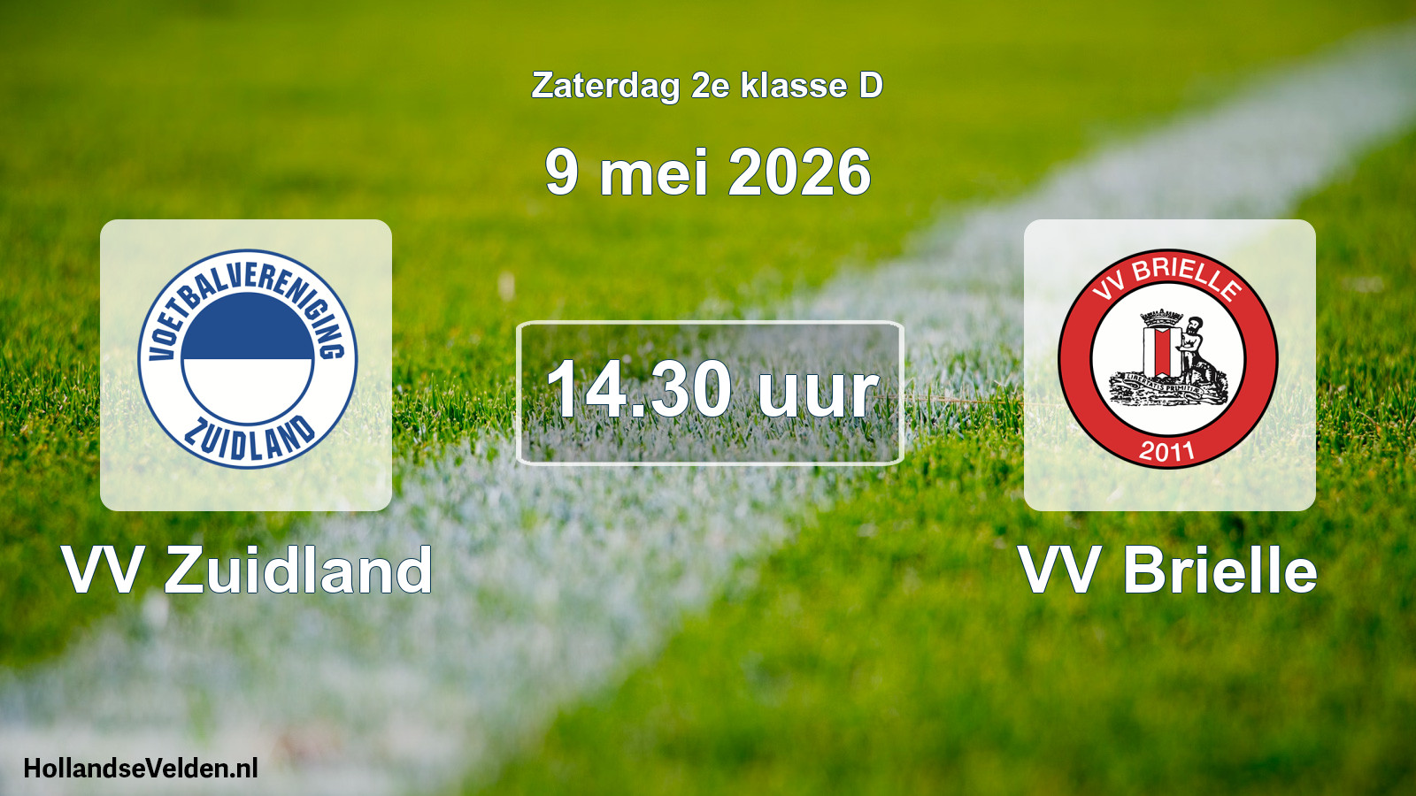 Scheduled Match: VV Zuidland - VV Brielle (9 May 2026)