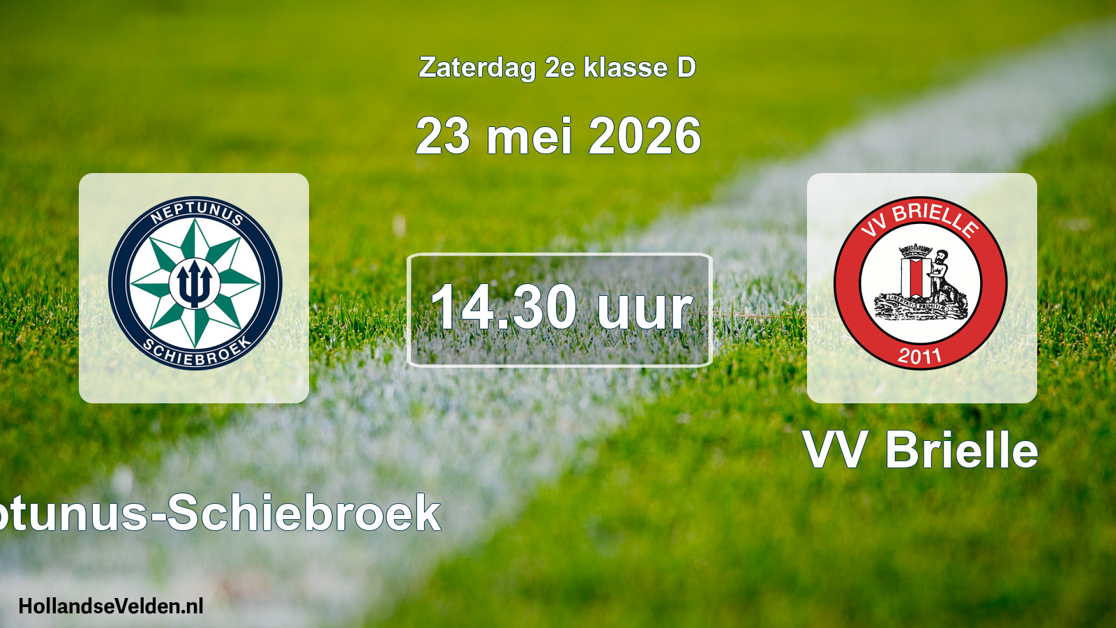 Geplande wedstrijd: Neptunus-Schiebroek - VV Brielle (23 mei 2026)