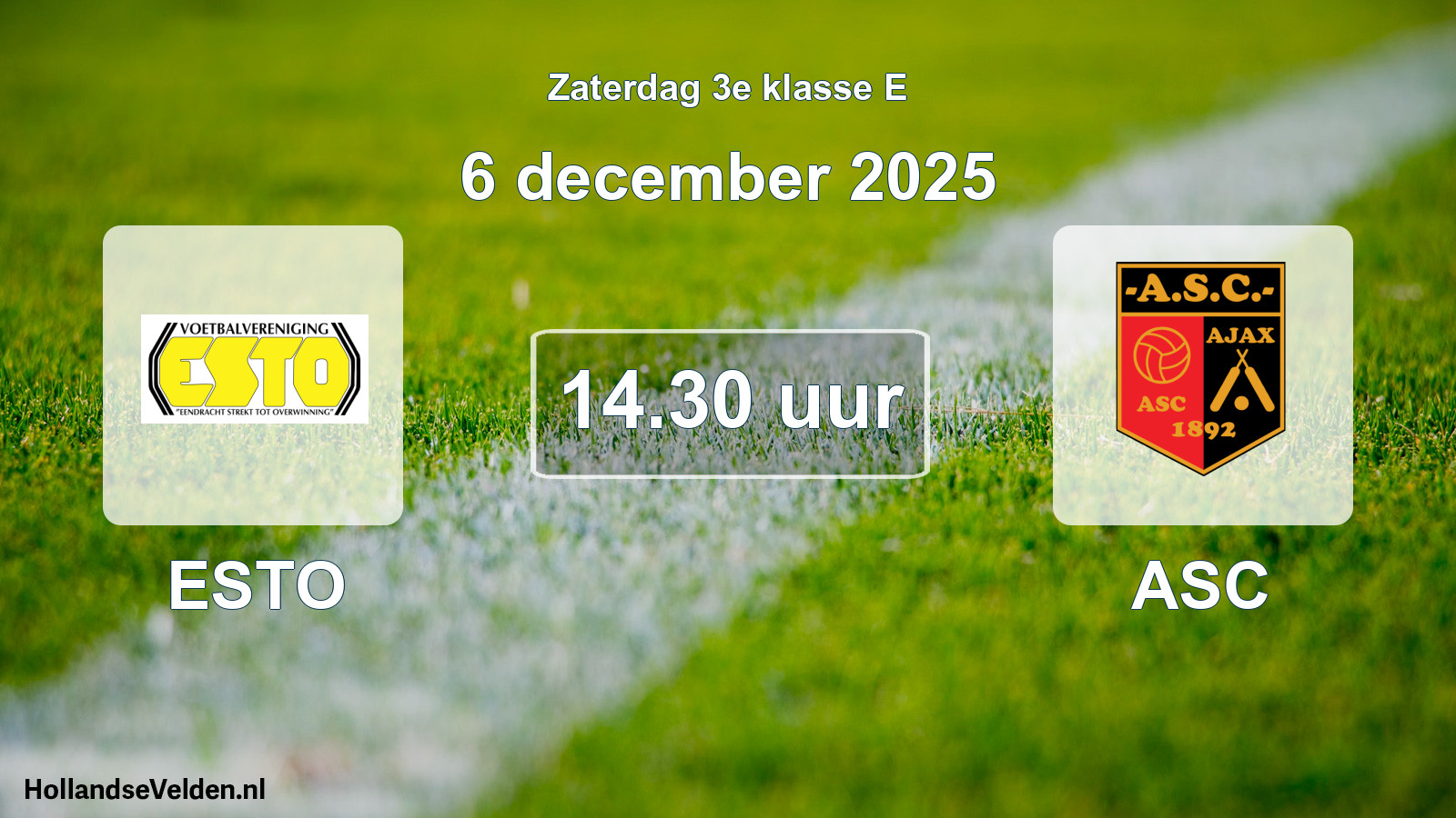 Scheduled Match: ESTO - ASC (6 December 2025)