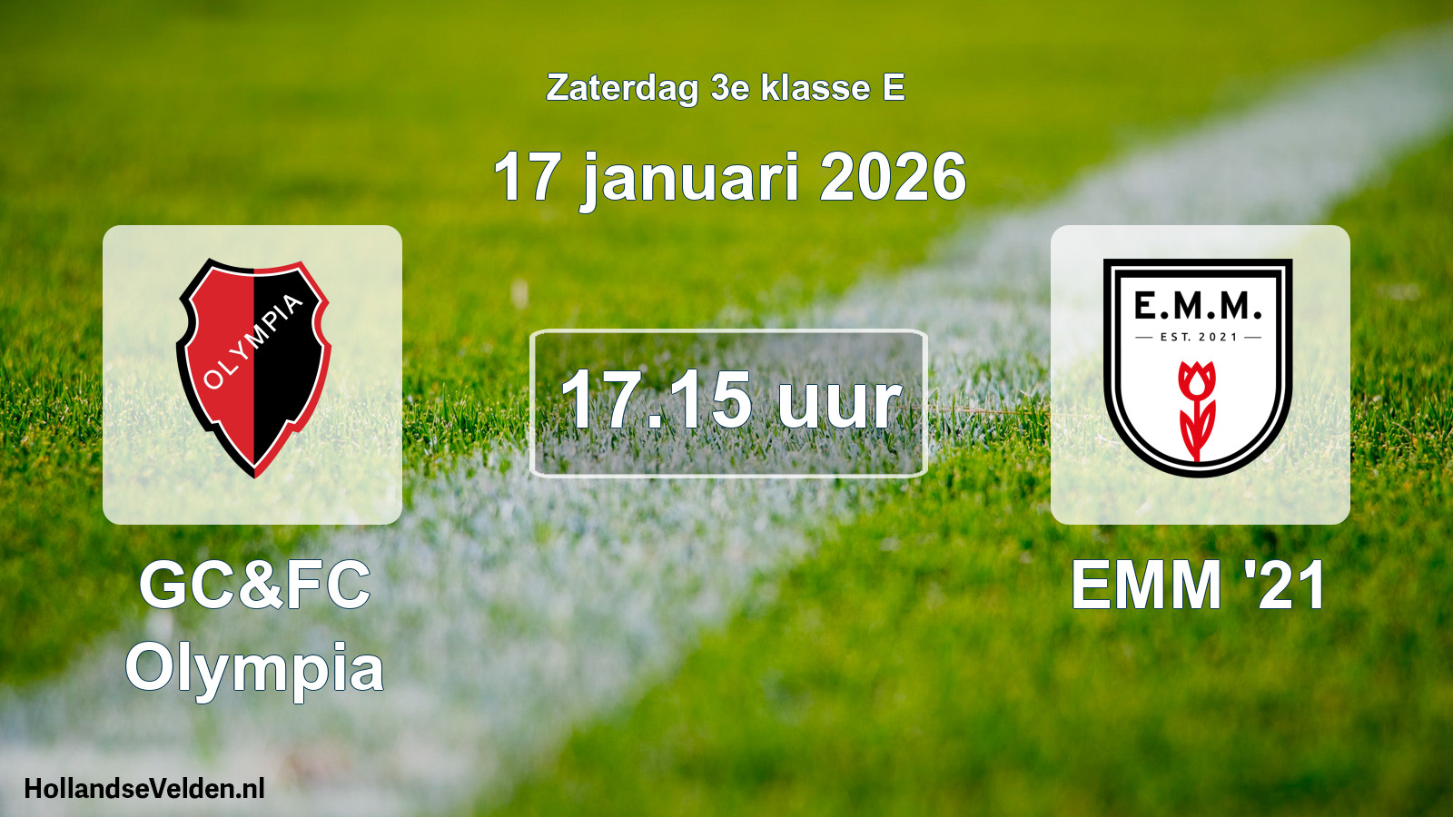 Scheduled Match: GC&FC Olympia - EMM '21 (17 January 2026)