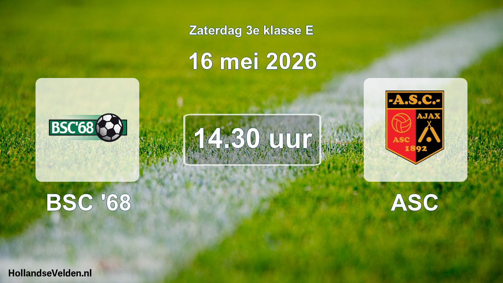 Scheduled Match: BSC '68 - ASC (16 May 2026)