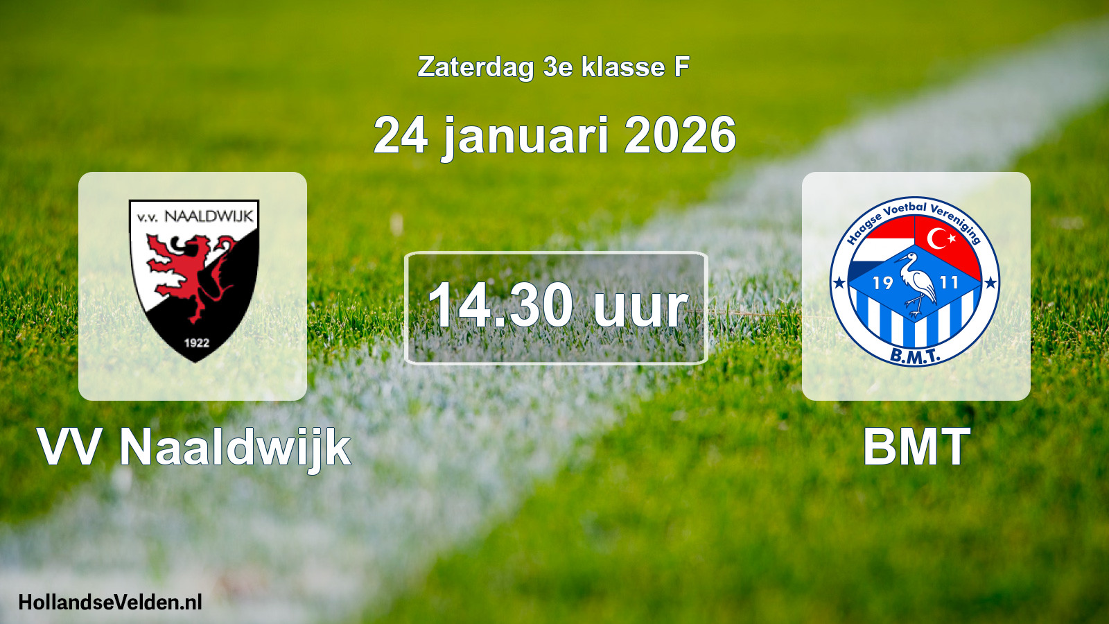 Scheduled Match: VV Naaldwijk - BMT (24 January 2026)