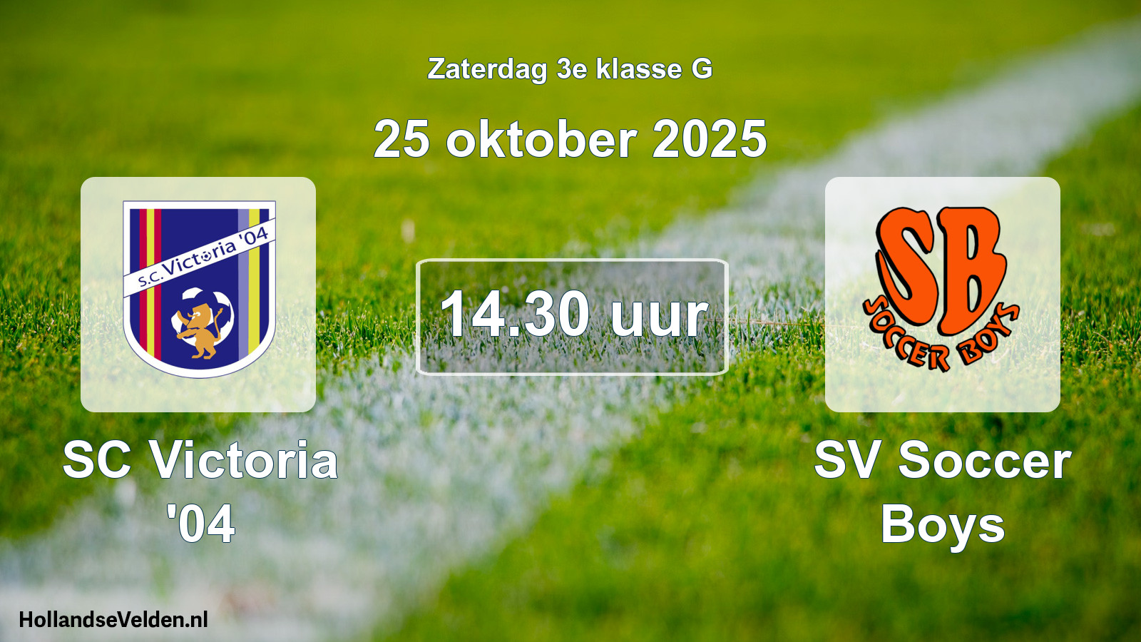 Scheduled Match: SC Victoria '04 - SV Soccer Boys (25 October 2025)