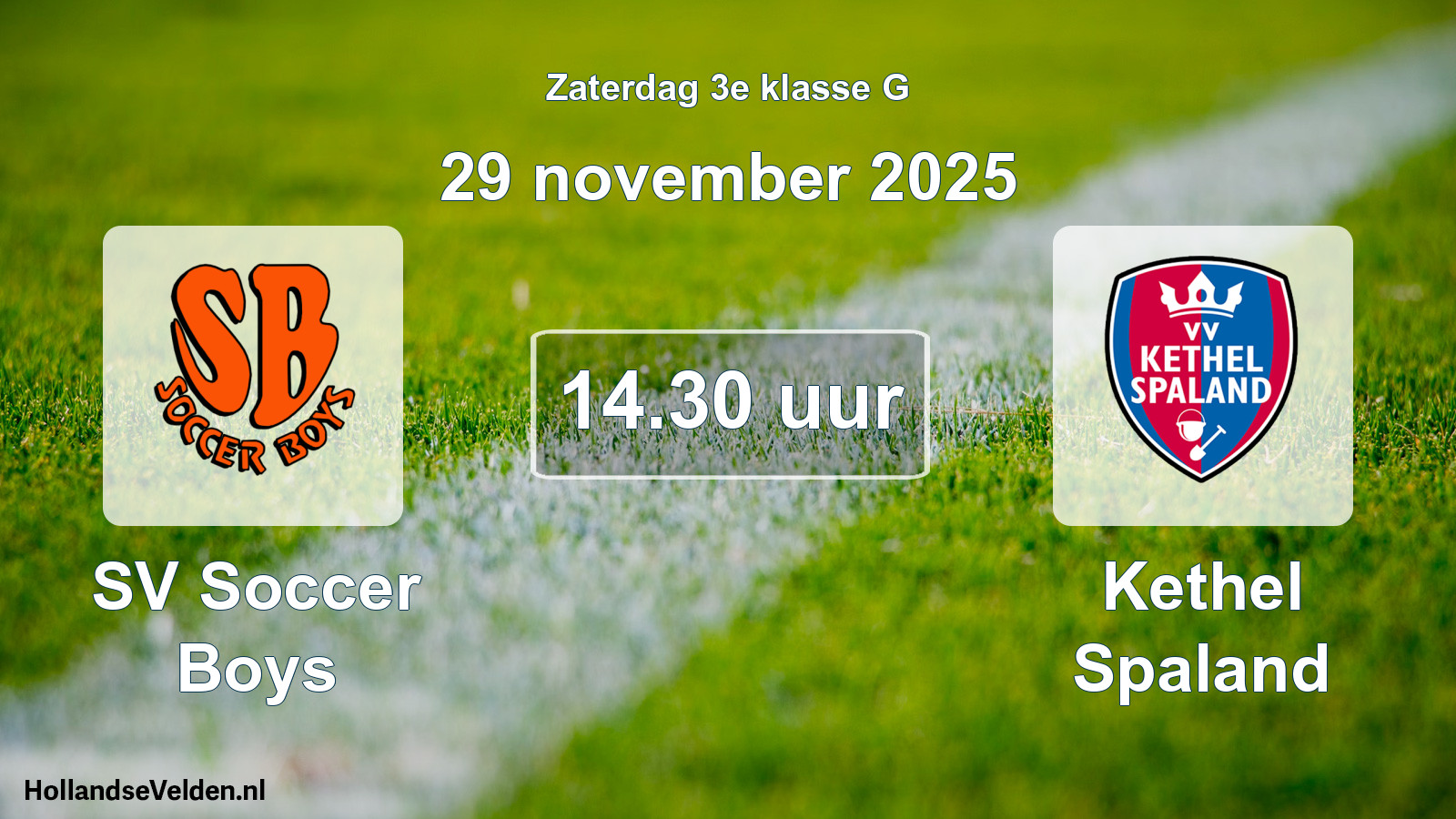 Scheduled Match: SV Soccer Boys - Kethel Spaland (29 November 2025)