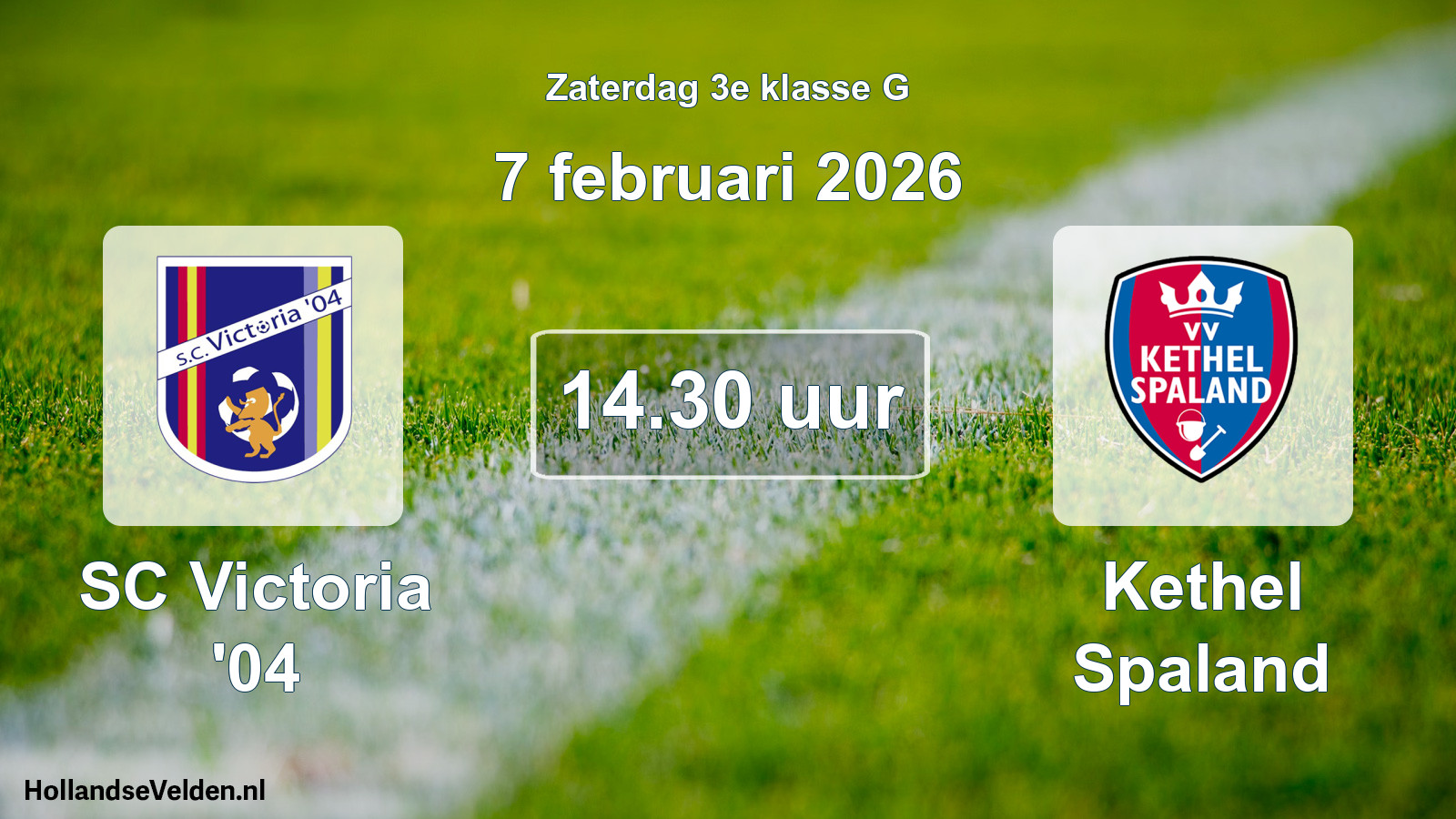 Geplande wedstrijd: SC Victoria '04 - Kethel Spaland (7 februari 2026)