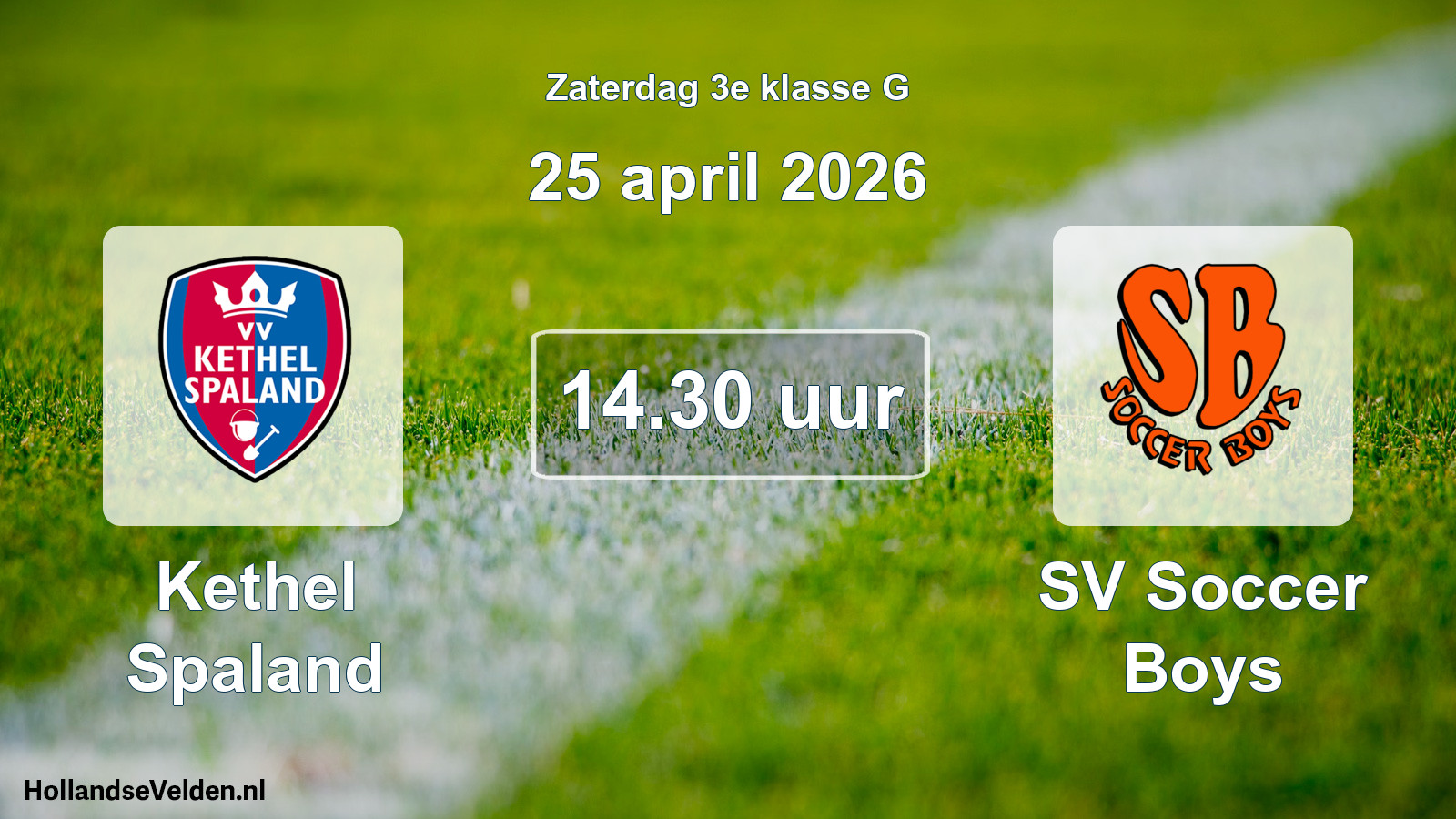 Scheduled Match: Kethel Spaland - SV Soccer Boys (25 April 2026)