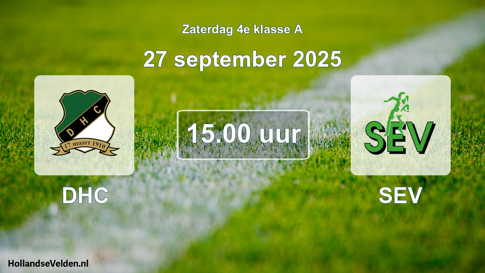 Geplande wedstrijd: DHC - SEV (27 september 2025)