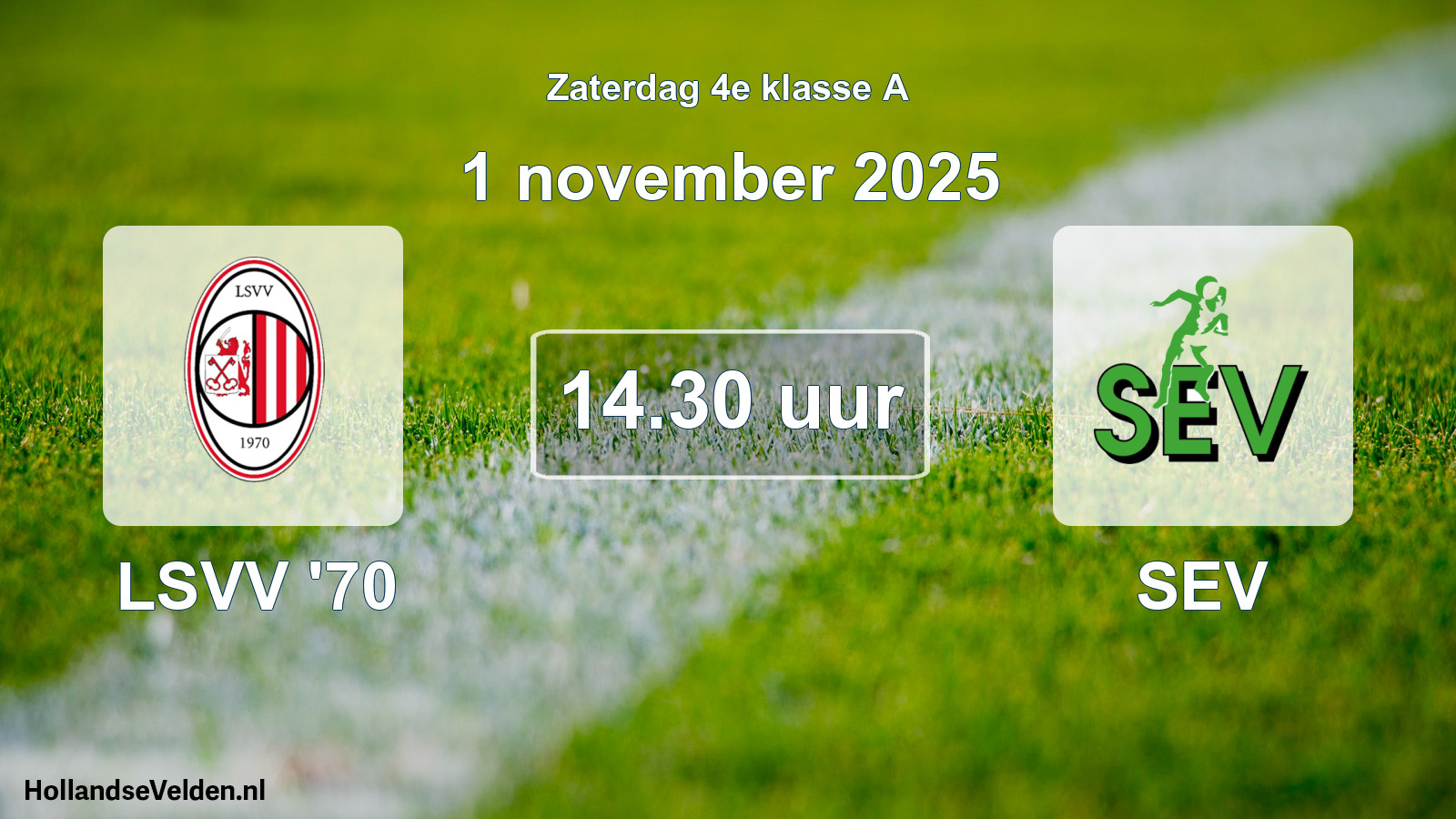 Geplande wedstrijd: LSVV '70 - SEV (1 november 2025)