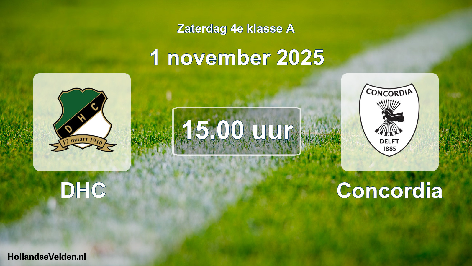 Geplande wedstrijd: DHC - Concordia (1 november 2025)