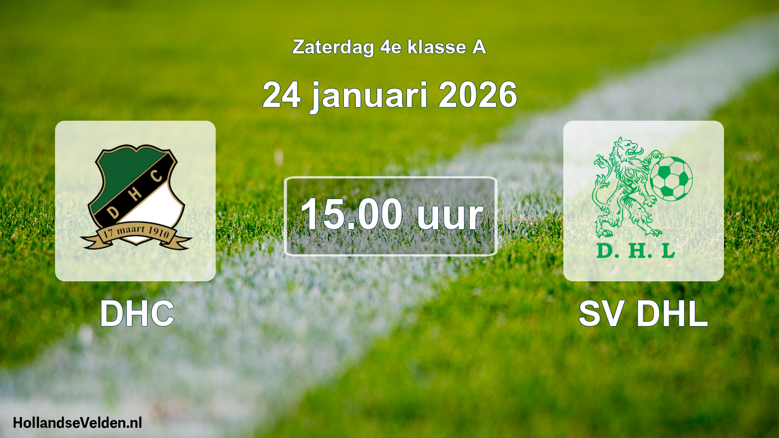 Geplande wedstrijd: DHC - SV DHL (24 januari 2026)