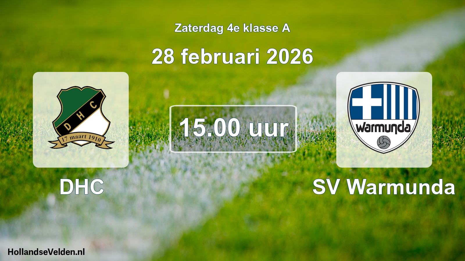 Geplande wedstrijd: DHC - SV Warmunda (28 februari 2026)