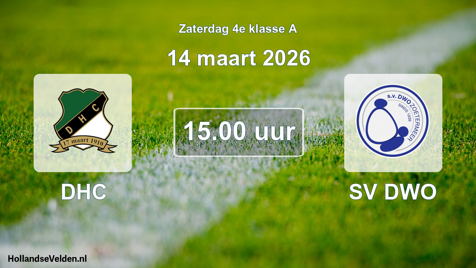 Geplande wedstrijd: DHC - SV DWO (14 maart 2026)