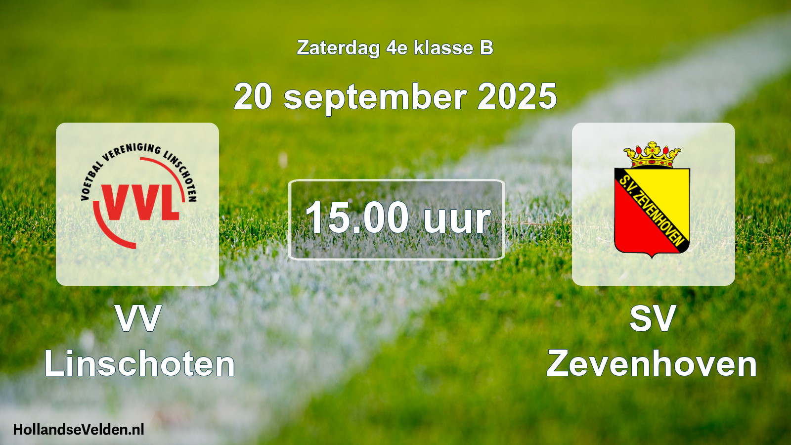 Scheduled Match: VV Linschoten - SV Zevenhoven (20 September 2025)