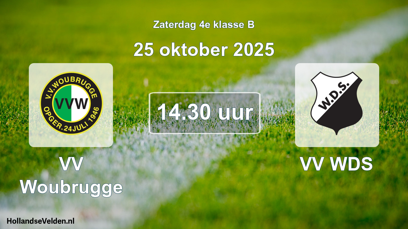Scheduled Match: VV Woubrugge - VV WDS (25 October 2025)