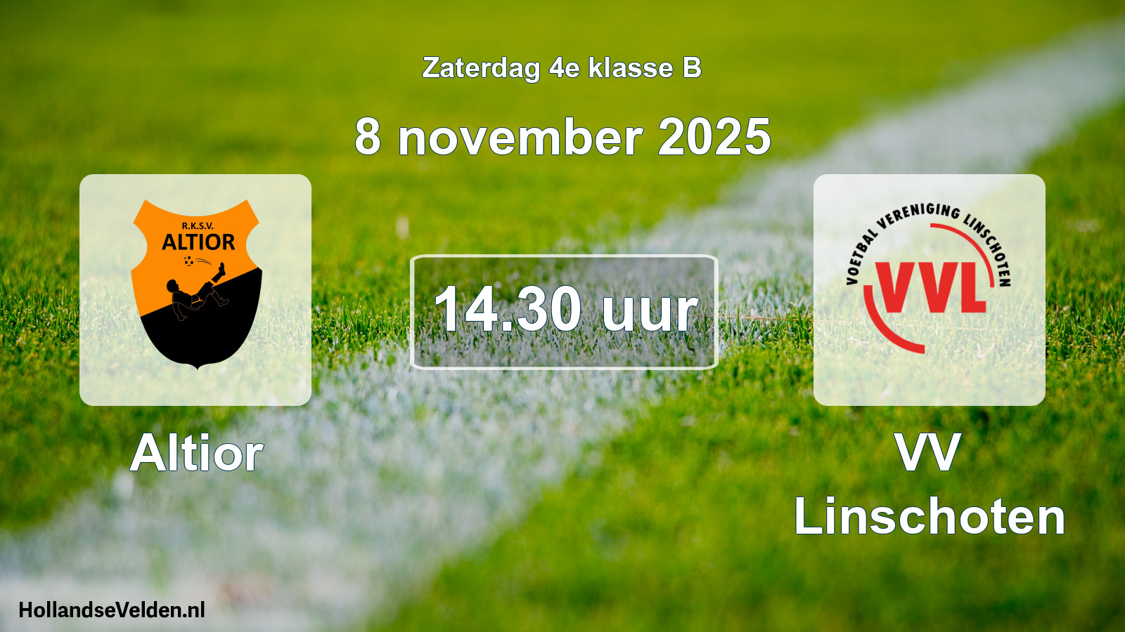 Geplande wedstrijd: Altior - VV Linschoten (8 november 2025)