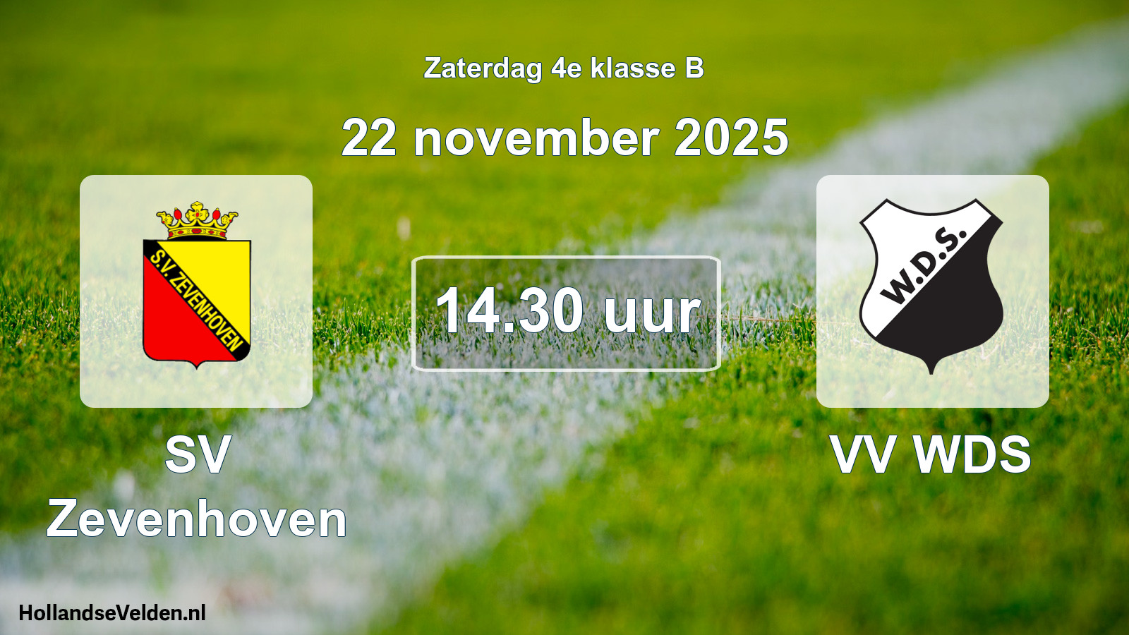Scheduled Match: SV Zevenhoven - VV WDS (22 November 2025)