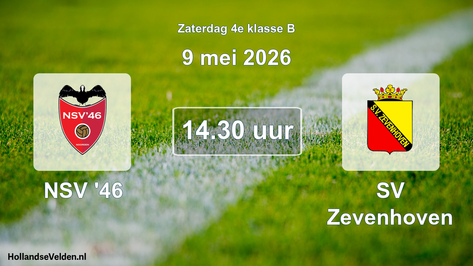 Scheduled Match: NSV '46 - SV Zevenhoven (9 May 2026)