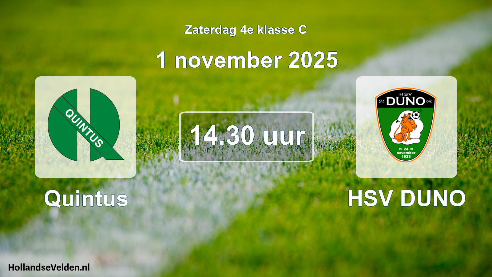 Scheduled Match: Quintus - HSV DUNO (1 November 2025)