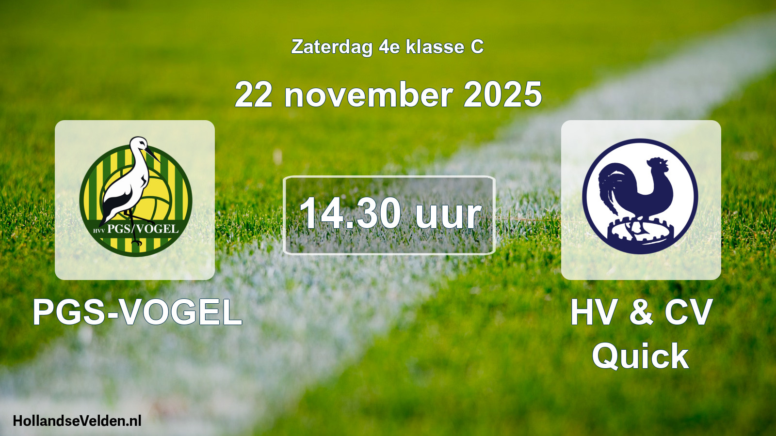 Scheduled Match: PGS-VOGEL - HV & CV Quick (22 November 2025)