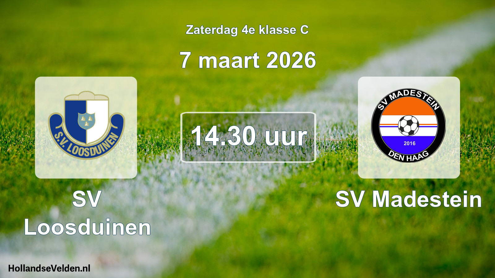 Scheduled Match: SV Loosduinen - SV Madestein (7 March 2026)
