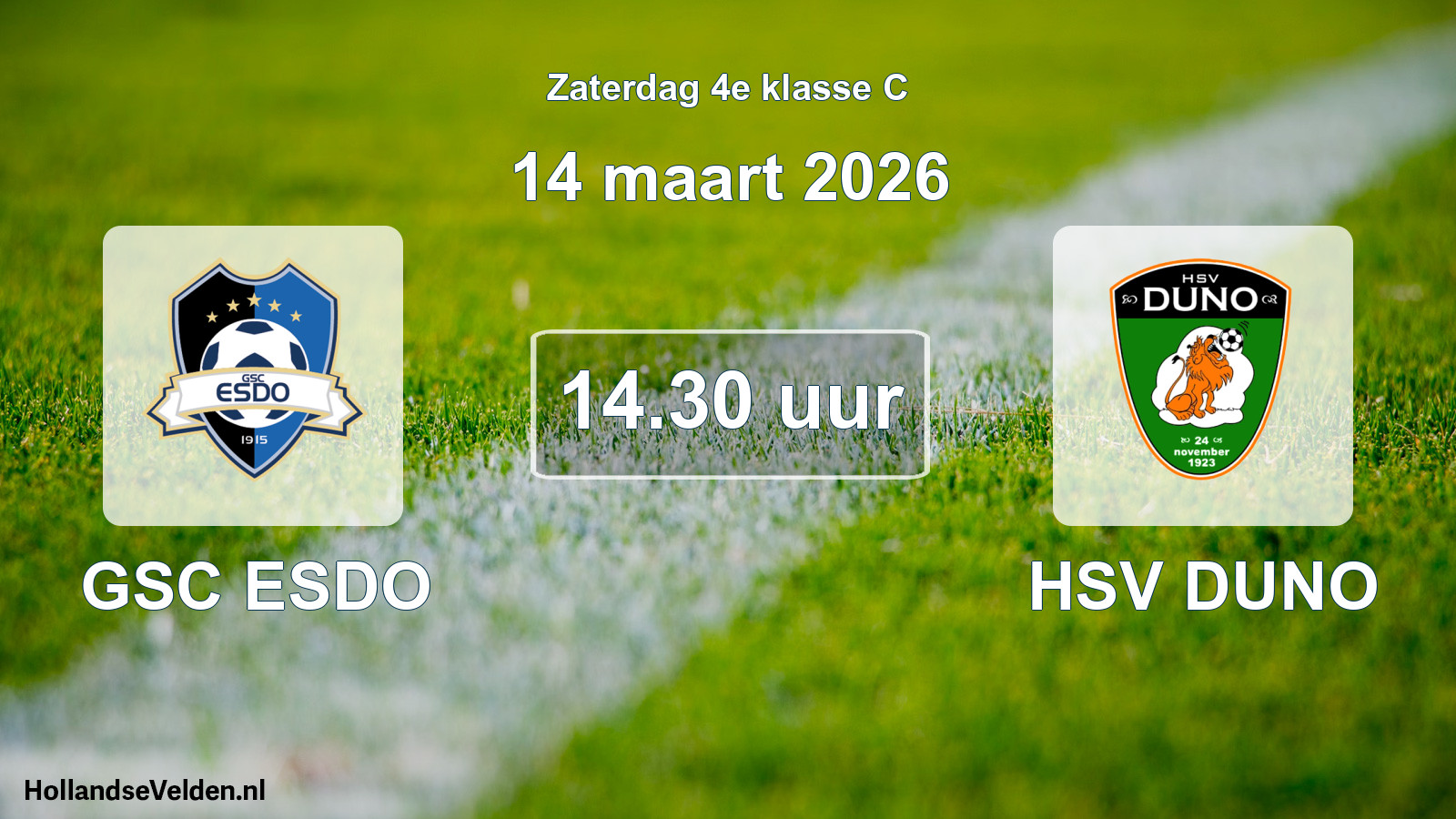 Scheduled Match: GSC ESDO - HSV DUNO (14 March 2026)