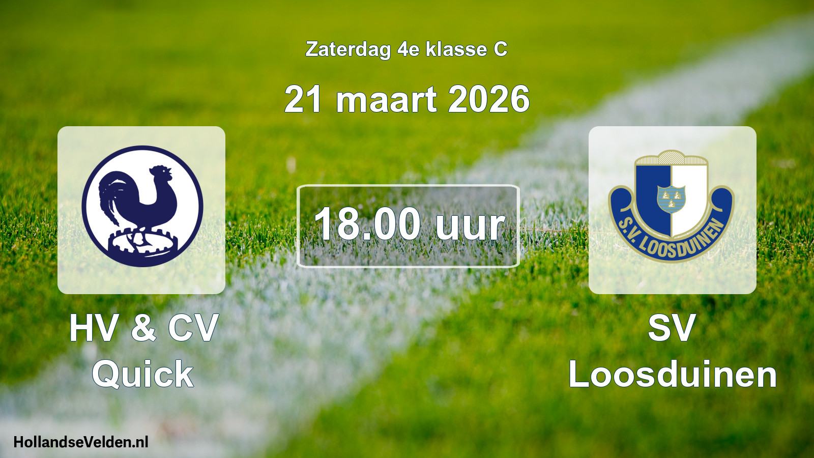 Scheduled Match: HV & CV Quick - SV Loosduinen (21 March 2026)