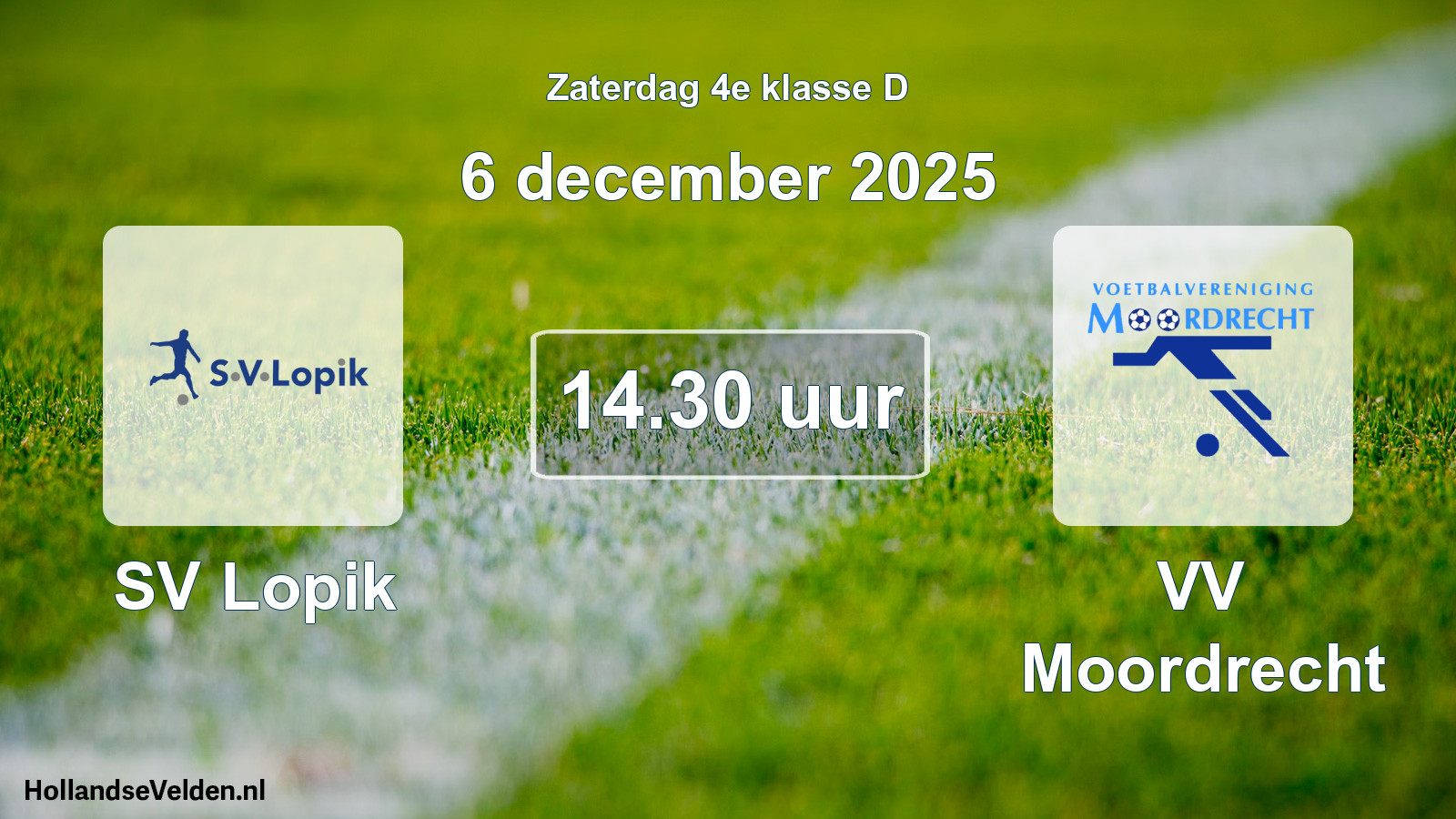 Scheduled Match: SV Lopik - VV Moordrecht (6 December 2025)