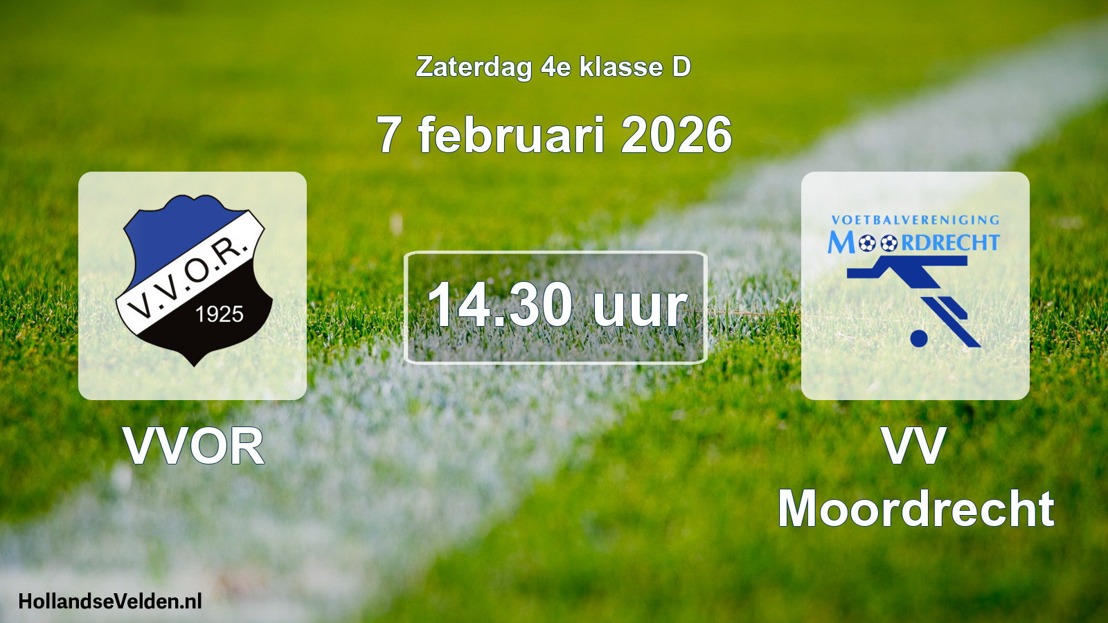 Scheduled Match: VVOR - VV Moordrecht (7 February 2026)