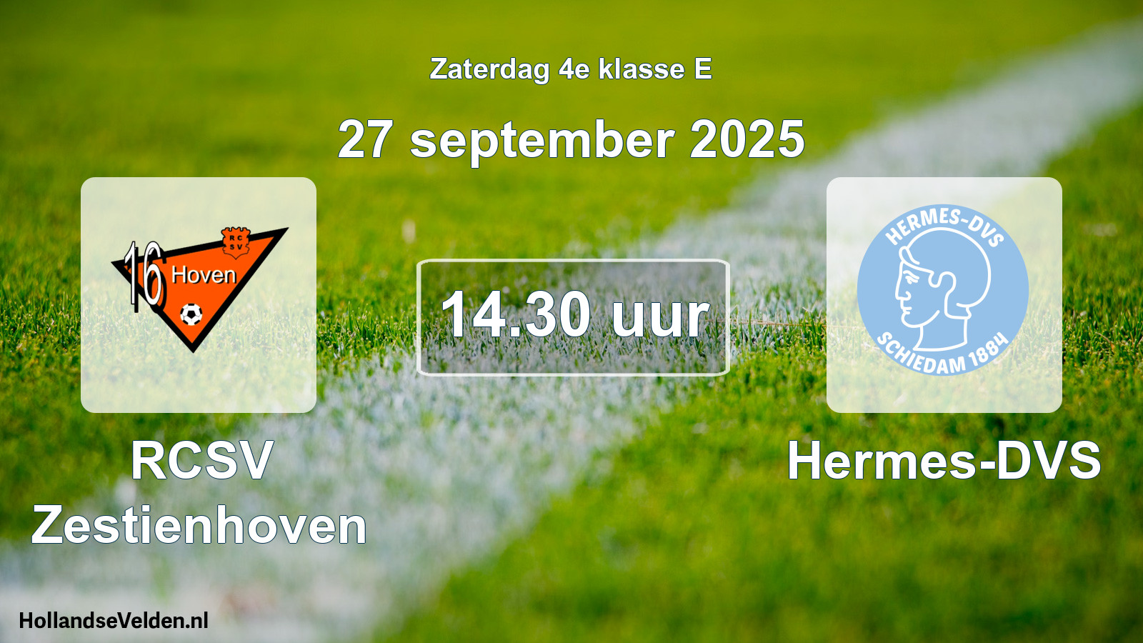 Scheduled Match: RCSV Zestienhoven - Hermes-DVS (27 September 2025)