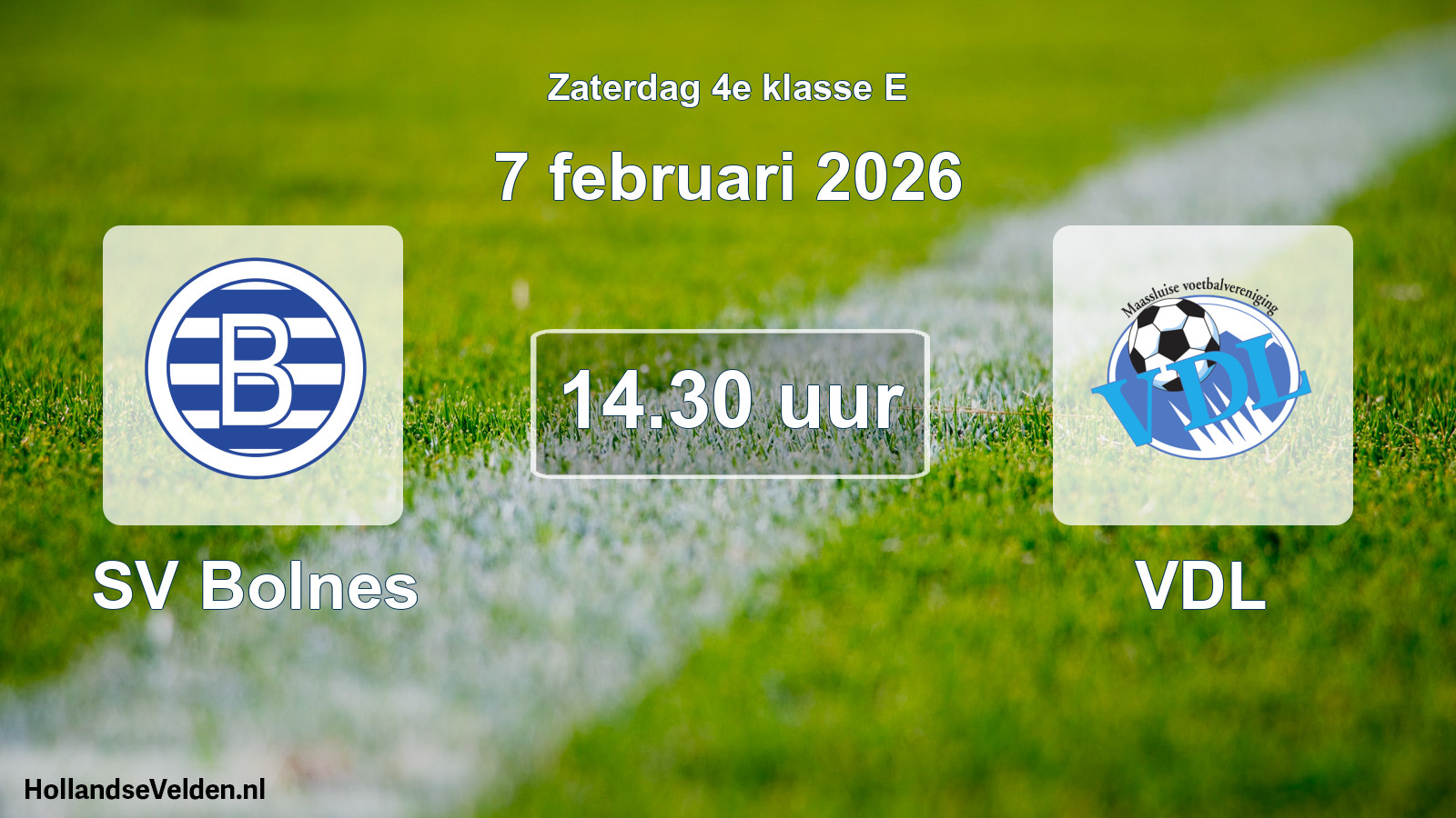 Scheduled Match: SV Bolnes - VDL (7 February 2026)