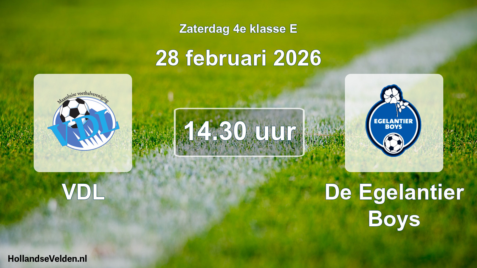 Scheduled Match: VDL - De Egelantier Boys (28 February 2026)