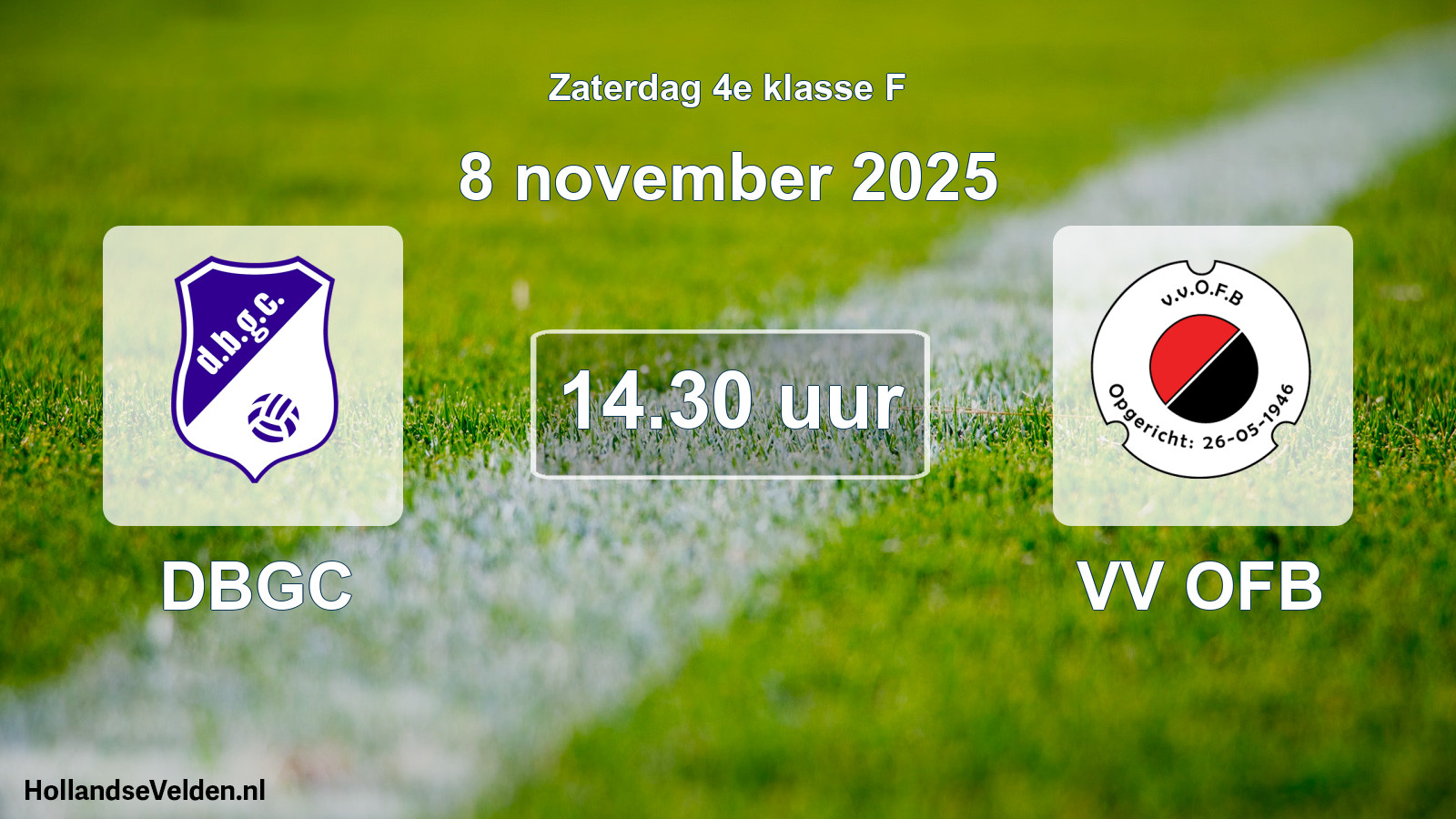 Scheduled Match: DBGC - VV OFB (8 November 2025)