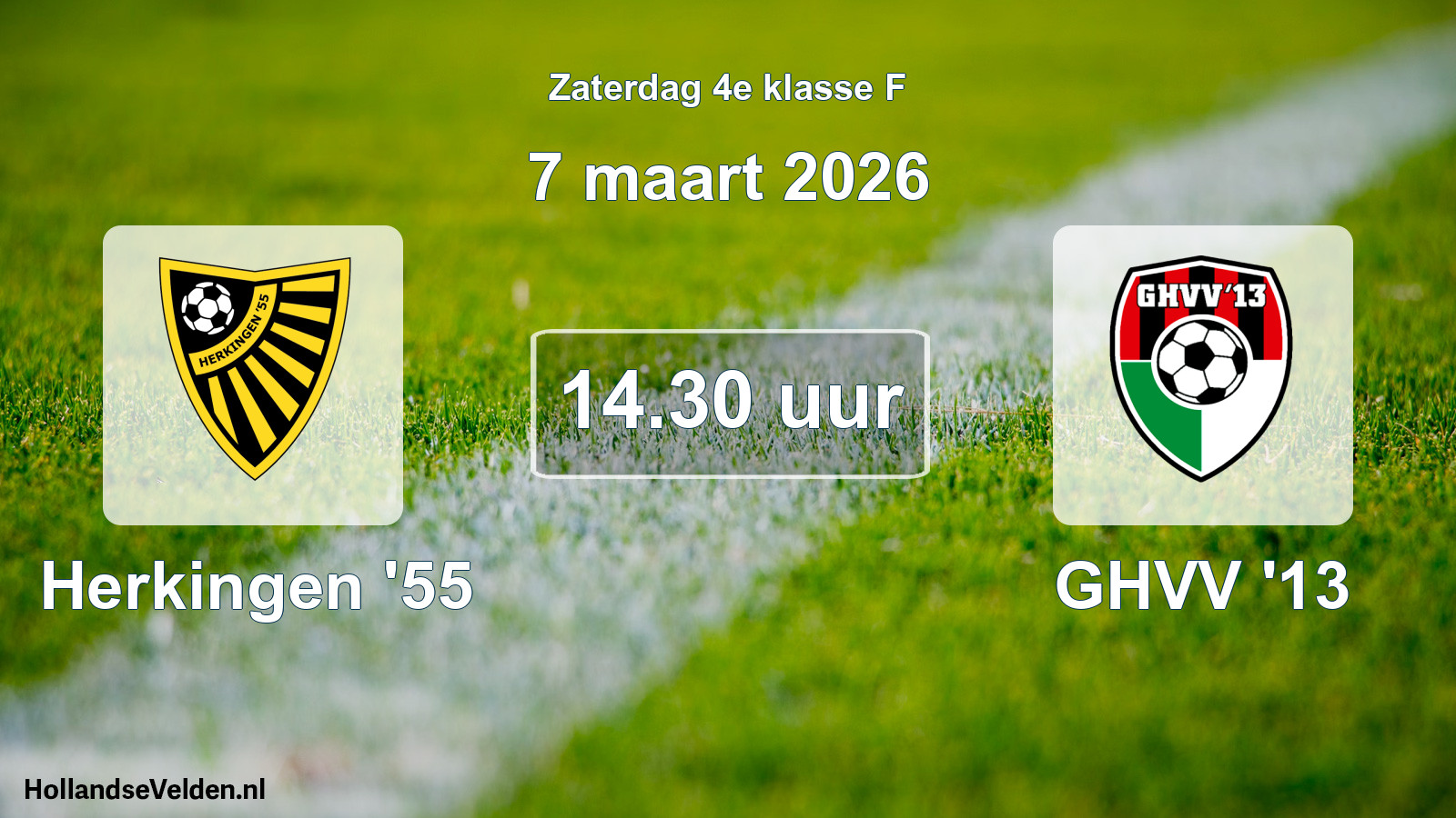 Geplande wedstrijd: Herkingen '55 - GHVV '13 (7 maart 2026)