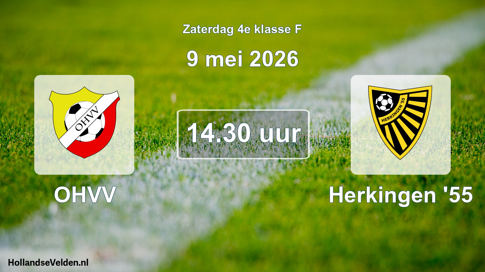 Geplande wedstrijd: OHVV - Herkingen '55 (9 mei 2026)