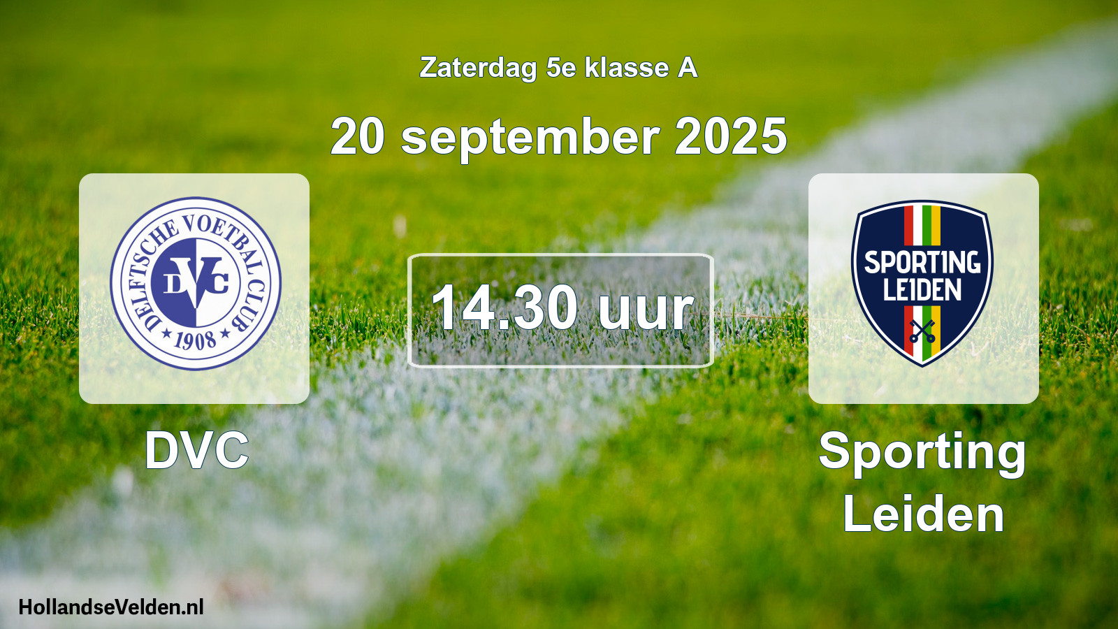 Scheduled Match: DVC - Sporting Leiden (20 September 2025)