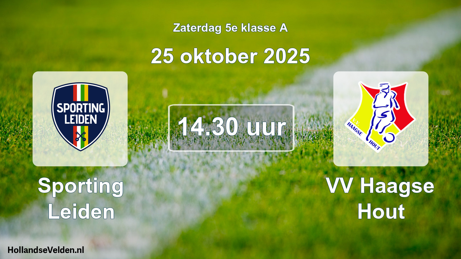 Scheduled Match: Sporting Leiden - VV Haagse Hout (25 October 2025)