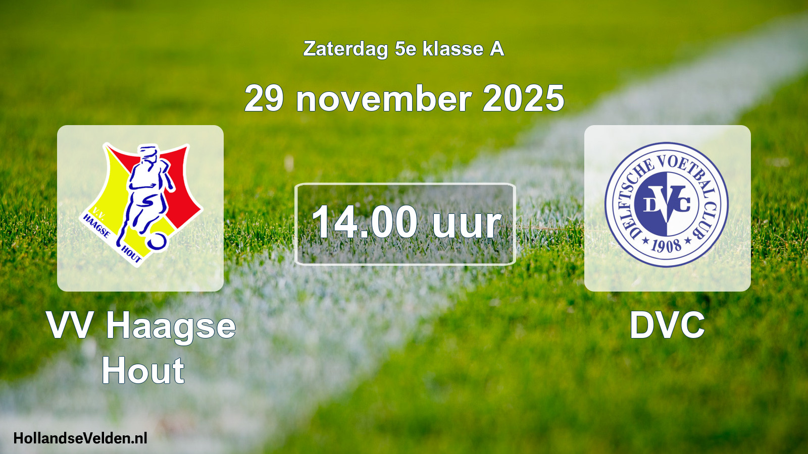 Scheduled Match: VV Haagse Hout - DVC (29 November 2025)